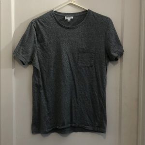 Frank & Oak Heather Grey Short Sleeve Pocket Tee